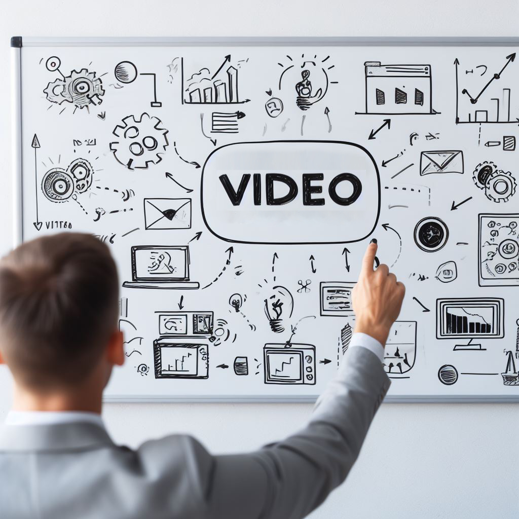 Video Marketing Whiteboard Chart