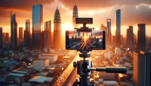 Smartphone Filmmaking - Filming a cityscape at goldenhour