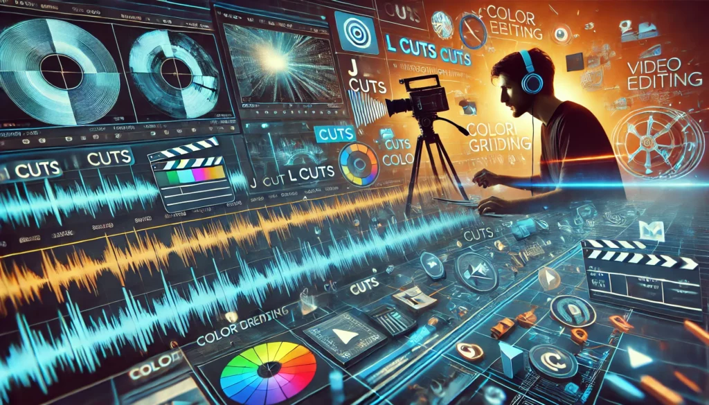 Collage of Video Editing Techniques